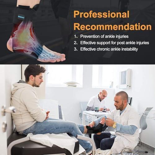 SNEINO Lace up Ankle Brace for Women & Men - Ankle Support Brace for Sprained Ankle, Ankle Stabilizer for Achilles,Tendon,Sprain,Injury Recovery, Sports, Running, Basketball, (X-Large)