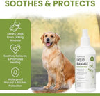 Liquid Bandage for Dogs 4oz Waterproof Spray - Chew + Heal Labs Wound Care with Aloe for Cuts, Scrapes, Stitches, Paw Injuries - Breathable, Safe if Licked