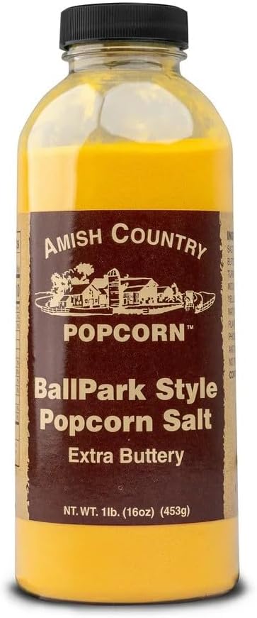 Amish Country Popcorn | Ballpark ButterSalt Popcorn Salt - 16 oz Bottle