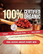 Nutrient Elements Goji Berries – 2 lb/32 oz – USDA Organic, Raw, Sun-Dried, Hand-Picked – Extra Large Dried Berries – Resealable Bag – Naturally Grown, No Additives