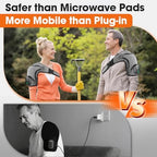 Cordless Shoulder Heating Pad, Shoulder Massager for Pain Relief Deep Tissue, Heated Shoulder Wrap with Heat and Massage for Men Women, Rotator Cuff Pain Heating Pad, Grey
