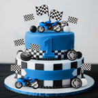 LaVenty Dirt Bike Party Decorations Motorbike Cake Decoration Motorcycle Man Birthday for Dirt Bike Baby Shower Decor