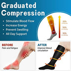 SunFeeling Compression Socks for Women & Men Circulation (3 Pairs) - Best Support for Athletic Running Nurses Recovery Travel