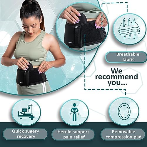 Wonder Care- Umbilical Hernia Support Belt Abdominal Binder for Belly Button Hernias or Navel Hernias, Hernia pain relief Brace (XL)…