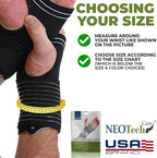NeoTech Care Hand Palm Wrist Support (Black, Size L, 1 Unit)