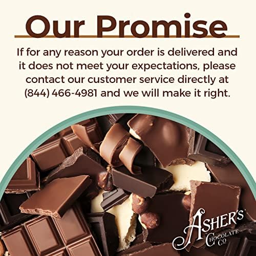 Asher's Chocolates, Milk Chocolate Almond Bark, Small Batches Sweet and Salty Candy with Almonds, Family Owned Since 1892 (1 Pound, Milk Chocolate)