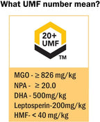 Manuka Honey 500g UMF 20+ (MGO 826+) Pure New Zealand Honey 1.1 lb