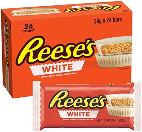 Reese's White Creme Peanut Butter Cups, 1.5 oz, 24 Count