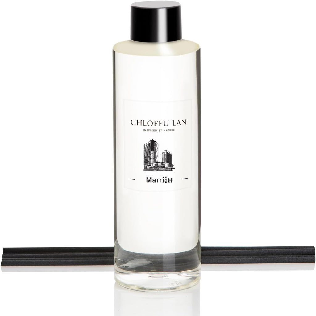 Chloefu LAN Hotel Scented Oil Diffuser Refill 200ml/6.76 fl oz Natural Essential Scented Oil - Best for Aromatherapy, SPA and Home, 0% Alcohol, Unique Blend to Promote Sleep & Relieve Stress