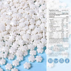 White Sprinkles for Cake Decorating 3.52 Ounce, White Snowflake Sprinkles Perfect for Cupcake Toppers Wedding Party Valentines Halloween Christmas Supplies