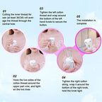 Facial Hair Remover Electric Women's Beauty Epilator, Cordless Electric Facial Threading Hair Removal for Women, Rechargeable Face Hair Remover Cotton Thread Epilator Body Hair