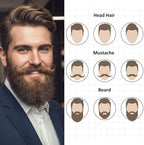Handves Folding Pocket Comb Small Metal Mustache Beard Comb Travel Mini Portable Fits Combs Stainless Steel Hair Styling Grooming Tool for Home Men