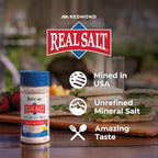 Redmond Real Sea Salt - Natural Unrefined Gluten Free Fine, 10 Ounce Shaker (1 Pack)