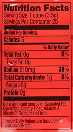 HERB-OX Beef Bouillon Cubes, Beef Stock Seasoning, 25 Ct, 3.25 oz