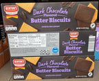 Bentons Dark Chocolate Flavored Butter Biscuits 4.4oz 125g (Three Boxes)