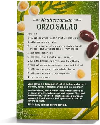 365 by Whole Foods Market, Organic Orzo, 16 Ounce