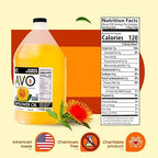 AVO High Oleic Safflower Oil Bulk, 1 Gallon, NON-GMO, Naturally Processed, High Smoke Point 510°F