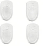 4Pack Heel Cups for Women - Plantar Fasciitis & Heel Pain Relief, Reusable Silicone Shoe Inserts with Non-Slip Grip, Cushion Support for Heel Spurs, Achilles Pain (Fits All Shoes)