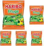 Haribo Gummi Candy,Frogs,5 Ounce,(Pack of 5)