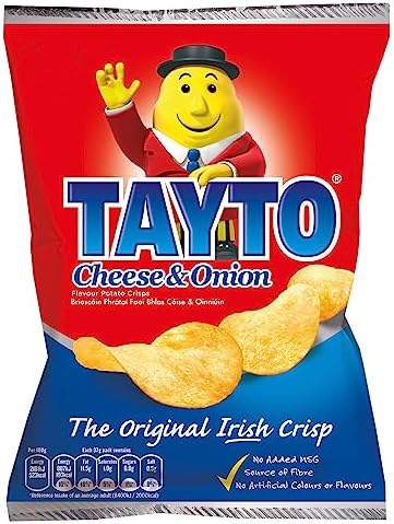 TAYTO Cheese and Onion Crisps 37g (8 count)