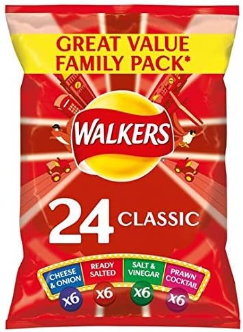 Walkers Classic Variety Multipack Crisps 24 X 25G