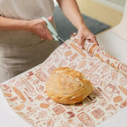 Bee's Wrap Beeswax Wraps for Food - Cut to Size 14x52" Beeswax Wrap Roll - Plastic Free Made in USA Reusable Natural Food Wrap - Bakery Lane