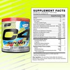 Cellucor C4 Sport Pre Workout Powder - NSF Certified for Sport - Elite Hydration - 200mg Caffeine + Creatine + Beta-Alanine - Electrolytes and Energy Supplement - Hawaiian Punch, 20 Servings