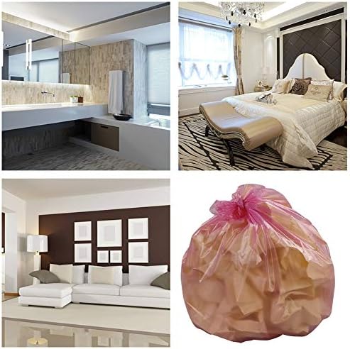 Cand 3 Gallon Garbage Bags, Colorful Clear Trash Bags for Office Home, 9 Rolls / 180 Counts