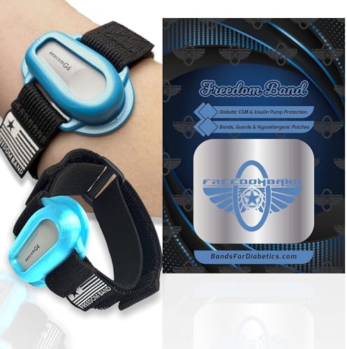 4-18" Inch All-in-One Adjustable & Flexible Dexcom G6 Transmitter Protection Sensor Guard Cover Arm & Leg Band (Teal Blue Satin)