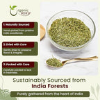 Organic Way Dried Gotu Kola Cut & Sifted (Centella asiatica) - Kosher & USDA Certified | Vegan, Non-GMO & Gluten Free | Tested for Heavy Metal | Resealable Bag | 100% Raw from India (1/4LBS / 4Oz.)