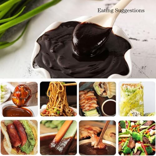 JLecker Sweet Bean Sauce Tianmian Sauce, Chinese Special Sweet Flour Sauce, Vegetarian Sweet Wheat Paste, Tian Mian Jiang, 甜面酱, 300g/10.58oz (1 Bottle)