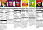 Frito-Lay Fiery Mix Variety Pack, Hot & Spicy Snacks Single Serve Bags, 2.56 Pounds, (Pack of 40), Flamin' Hot Cheetos, Doritos, Chester's Hot Fries