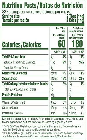 Knorr Professional Alfredo Sauce Mix Made With Real Parmesan Cheese, Gluten Free, No Artificial Colors, Flavors, or Preservatives, 1 lb, Pack of 4