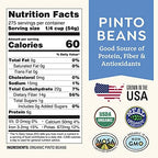 Organic Dried Pinto Beans 25 lb bulk - Non-GMO, Tested Clean Certified, Vegan - Rich in Fiber & Protein for Soups, Burritos, Salads, and Chili - Farmed From Regenerative Soil, Grown In USA by Doudlah Farms