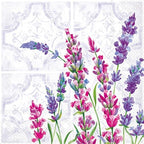 IHR Ideal Home Range Cocktail Napkins Disposable 3-Ply Paper Party Napkin Pack, 5" x 5", Lavanda Lavender, 20-Count