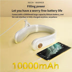 10000mah Rechargeable Neck Warmer,for Necks Up to 8 inches Wide, About 6 Hours Portable Neck Heater for Men and Women (White)