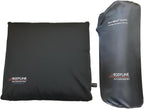 Travel Pro Self-Inflatable Foam Filled Lumbar Cushion Pillow for Airplane Travel, Cars, and Office Chairs and Provides Lumbar Support, Ergonomic Design Adjustable Firmness Carrying Bag