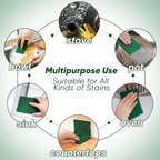 HOMEXCEL Heavy Duty Scouring Pad, 24 Pack Green Scrubbing Pads, Dish Scrubber Reusable for Cleaning, Multipurpose Scrub Pads for Household Kitchen Dishes Pots Pans & Metal Grill