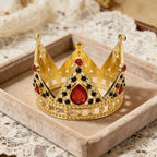 Crown Cake Topper Small Rhinestone Bridal Headdress Wedding Cake Decoration Party Supply 2.36 Inch