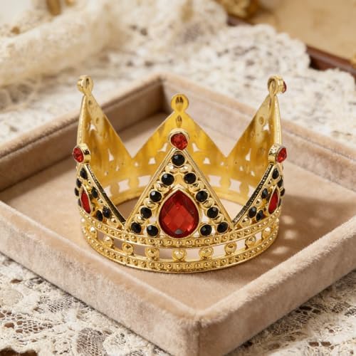 Crown Cake Topper Small Rhinestone Bridal Headdress Wedding Cake Decoration Party Supply 2.36 Inch