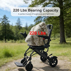 Electric Wheelchairs for Adults Lightweight Foldable - Only 36 lbs Folding Compact Power Wheel Chair, 12 Miles Long Travel Range Portable All Terrain Motorized Wheelchair for Seniors, Airline Approved