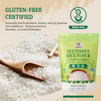 52USA Glutinous Rice Flour 32 Ounce (Basic), 2 Pound (Pack of 2), Rice Flour for Baking or Cooking, Product of THAILAND, All Natural White Rice Flour, Vegan, With Bag