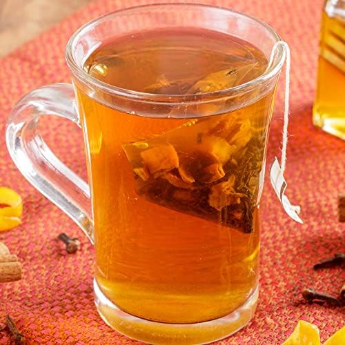 Harney & Sons Hot Cinnamon Spice, Bag of 50 Sachets, Black Tea w/Orange Pieces and Cloves (Pack of 1) (Packaging may vary)