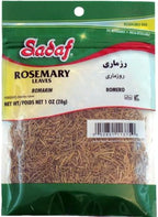 Sadaf Rosemary Leaves - Dried Rosemary Leaves for Cooking and Food Flavoring - Romero - Halal - Kosher - 1 Oz Resealable Bag