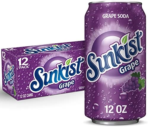 Sunkist Grape Soda 12Oz 24/Cs