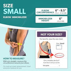 BraceAbility Pediatric Elbow Immobilizer - Arm Restraint Brace and Extension Splint to Keep Arm Straight for Toddlers/Children/Kids (Small)
