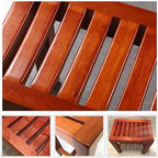 Waterproof Bathroom Stool for Elderly Bath Chair Wood Shower Bench Adult Non-Slip Wooden Shower seat Bathtub Spa Change Shoes Stool, Max. 250kg