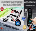 EAONE D9X Plus Electric Wheelchairs, Foldable Lightweight, 20AH Battery, All Terrain, Dual 500W Motors, Heavy-Duty, Portable Electric Wheelchair (21.5'' seat Width)
