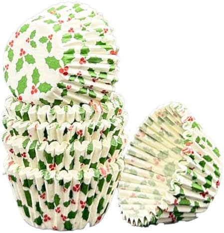Mini Muffin White Holly (300 Cases), Paper