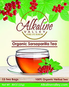 Sarsaparilla Tea - 100% Organic and Alkaline - 15 Unbleached/Chemical-Free Sarsaparilla Tea Bags - Caffeine-Free, No GMO